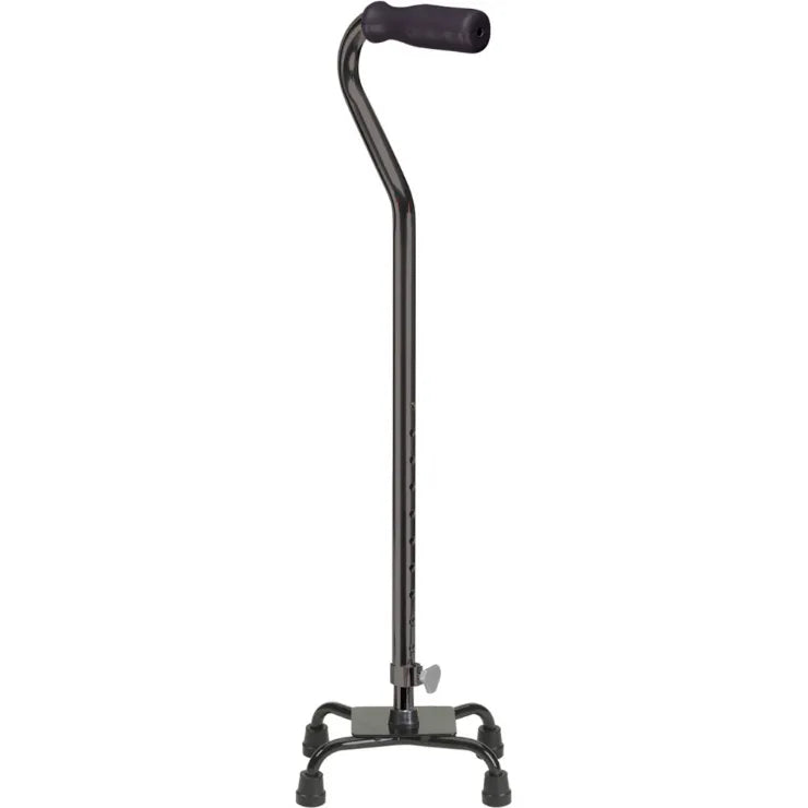 Drive Medical Small Base Quad Cane – Four-Point Stability with Foam Grip