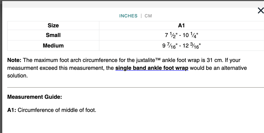 Circaid Juxtalite Ankle Foot Wrap