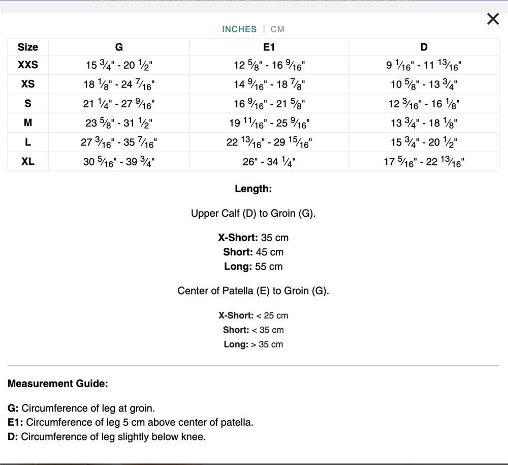 Circaid Juxtafit Essentials Compression Wrap, Upper Leg w/ Knee
