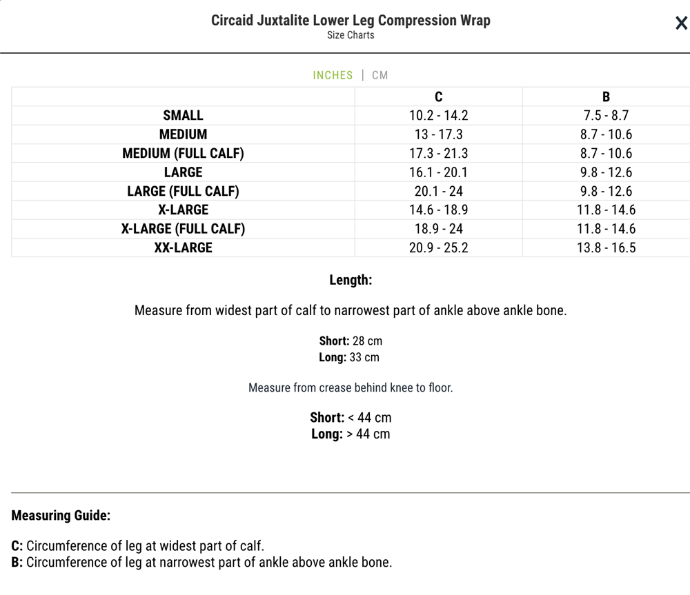 A6545 Medical Code medi circaid juxtalite Lower Leg Wrap | A6545