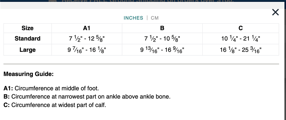 Circaid Compressive Undersock 15-25 mmHg