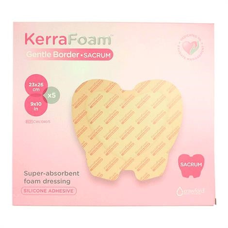 Crawford KerraFoam Gentle Border Sacral Dressing