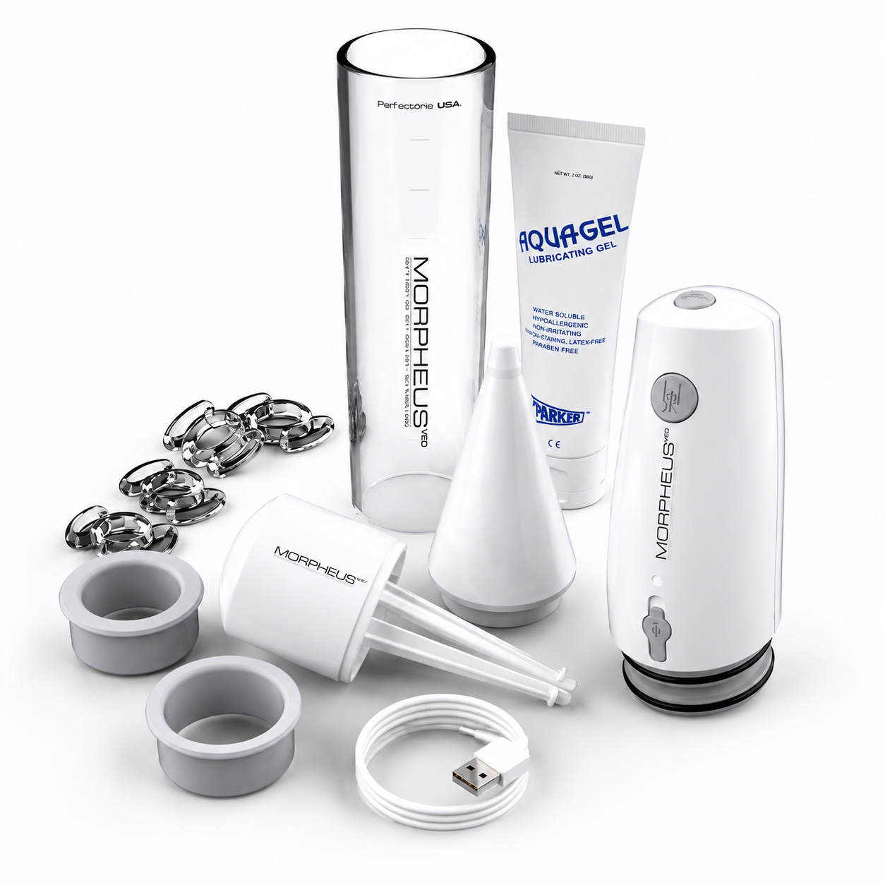 Morpheus Electronic Rechargeable Vacuum Erection Device — USB-Powered ED Pump
