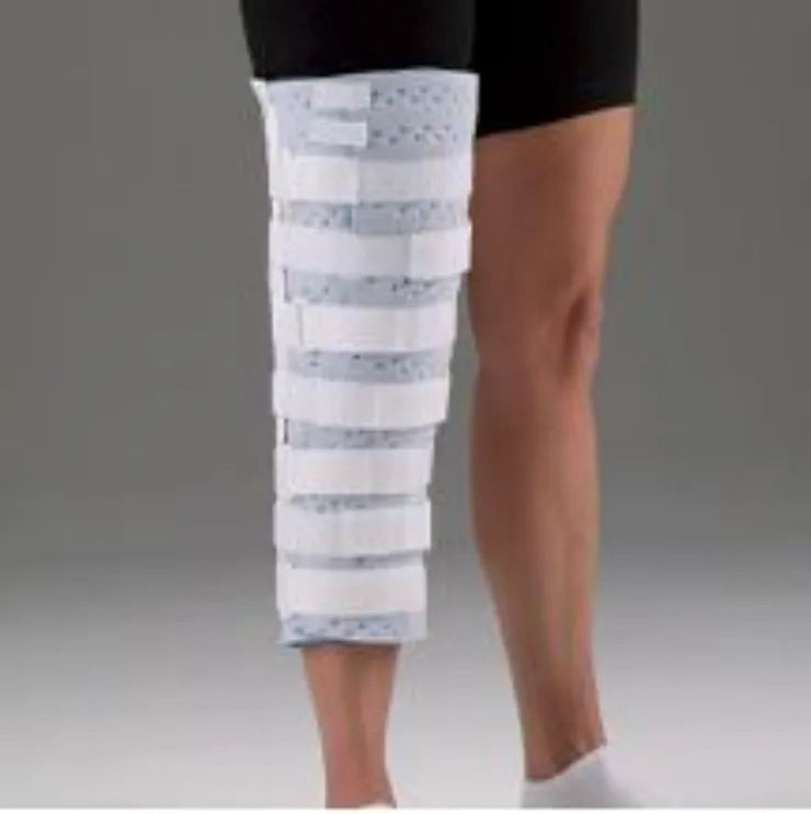 DeRoyal Contoured Cutaway Knee Immobilizer – Brand Zero-Friction Post-Surgical Protection