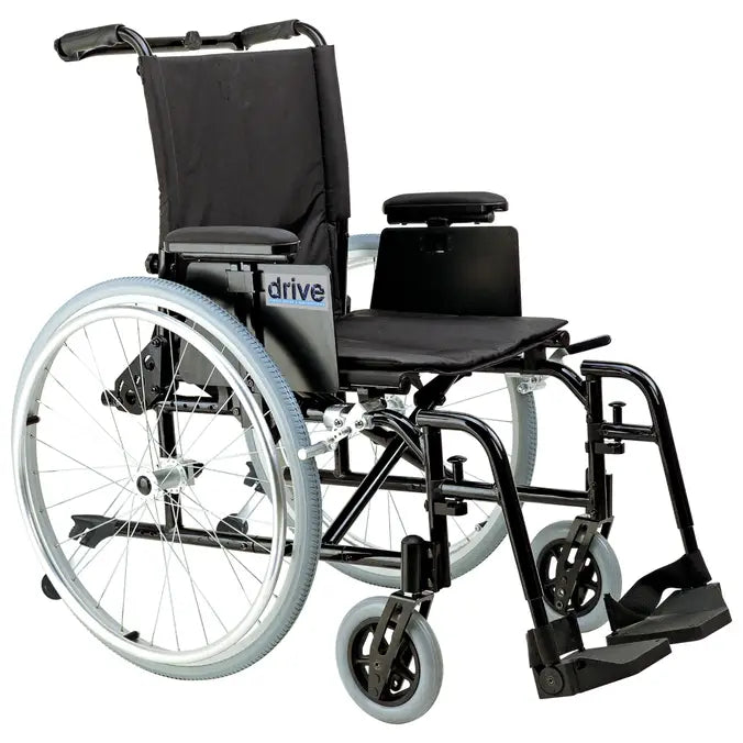 Drive Medical Cougar Lightweight Wheelchair – Ultra Adjustable, 27 lb, Quick-Release Wheels
