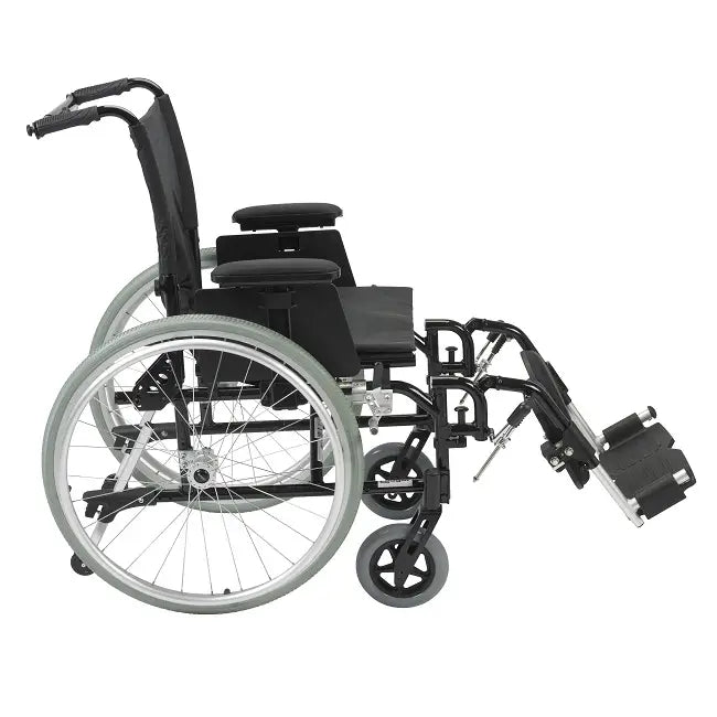 Drive Medical Cougar Lightweight Wheelchair – Ultra Adjustable, 27 lb, Quick-Release Wheels