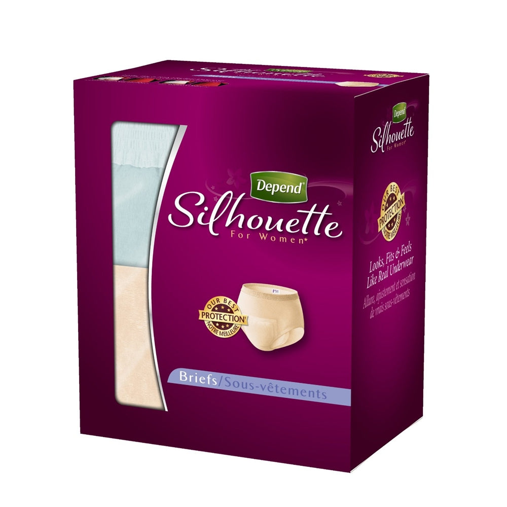 Depend Silhouette Incontinence Briefs For Women - Maximum Absorbency