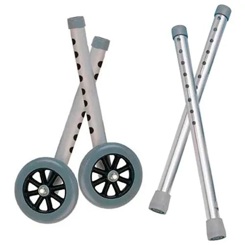 Drive Deluxe Extended Height 5" Walker Wheels and Legs Combo Pack