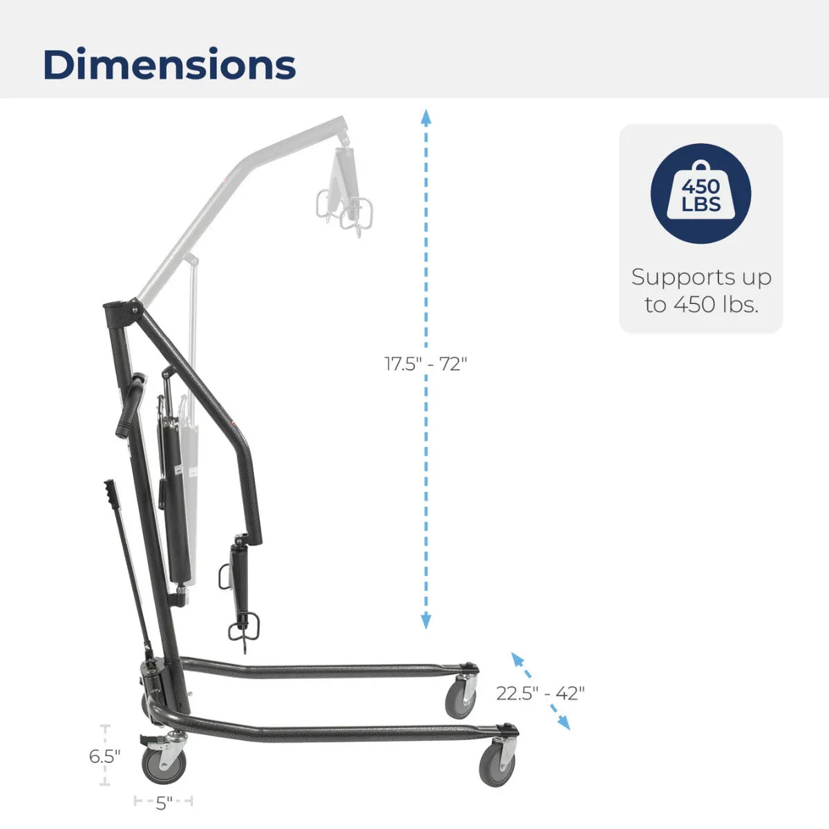 Drive Medical Deluxe Hydraulic Patient Lift — 13023SV