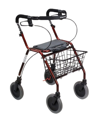 Dolomite Legacy Rollator Walker – Posture-Promoting Rolling Walker with Seat