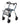 Dolomite Legacy Rollator Walker – Posture-Promoting Rolling Walker with Seat