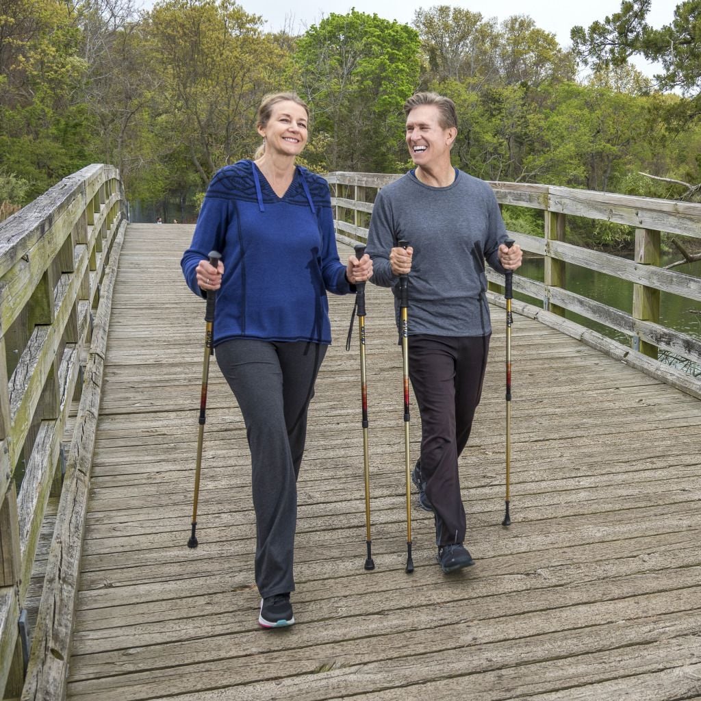 Drive Medical Summit Walking Poles – Adjustable All-Terrain Hiking & Walking Sticks