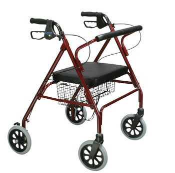 Drive Go-Lite Bariatric Rollator Walker – 500 lb Heavy Duty Rollator with Extra-Wide Seat