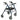 Drive Go-Lite Bariatric Steel Rollator – Heavy-Duty 4-Wheel Rollator Walker with Seat