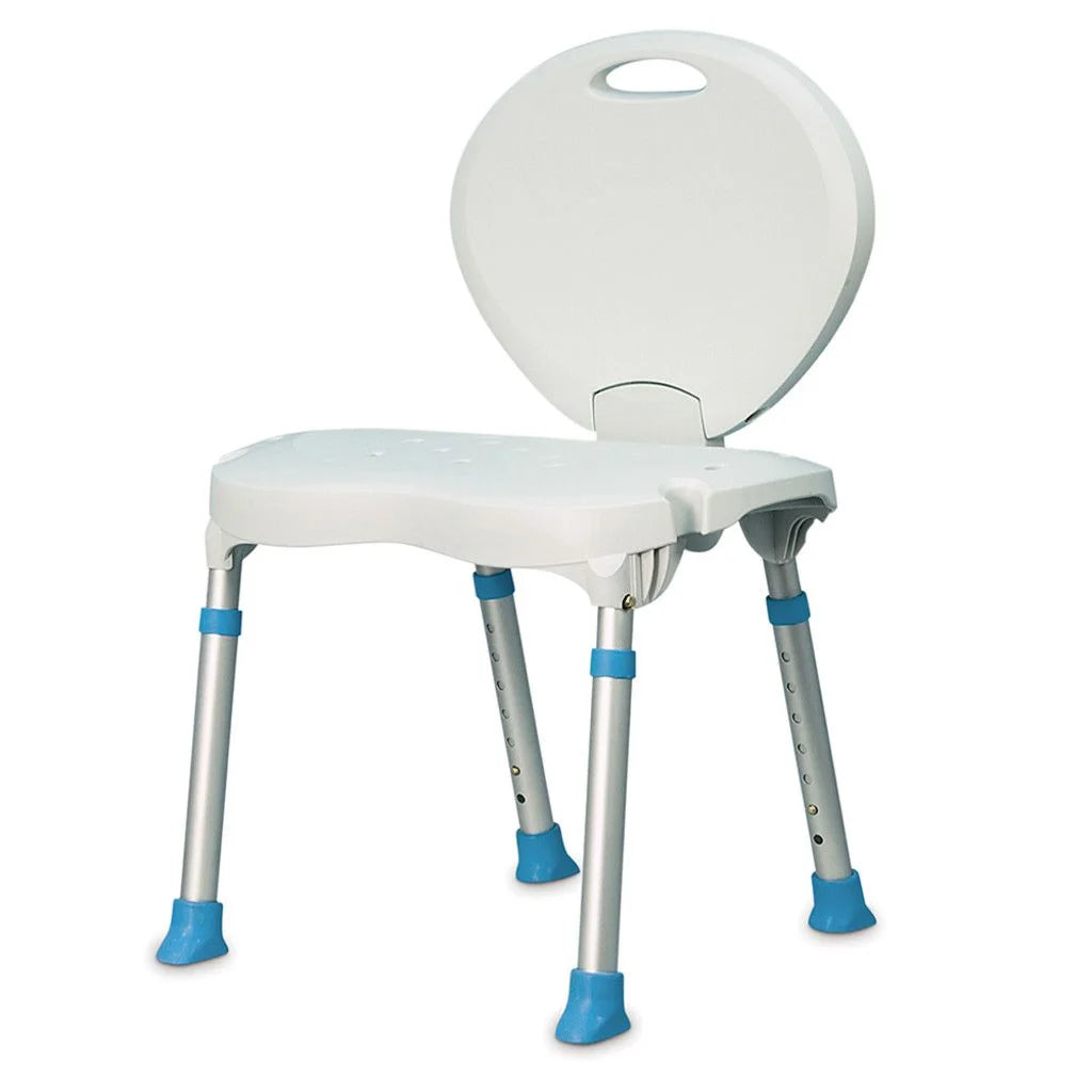 AquaSense Folding Bath Seat | Adjustable Height Shower Chair