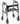 Drive Medical Clever Lite Walker Adult with 8" Casters – Dual Function Rollator Walker