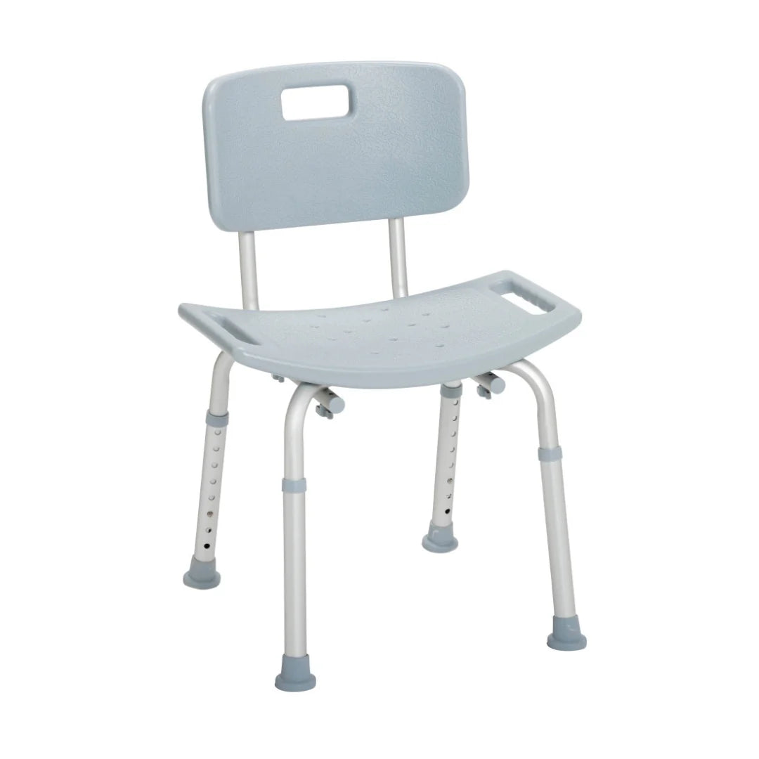 Drive Medical Deluxe Aluminum Bath Chair with Back | Adjustable Shower Chair