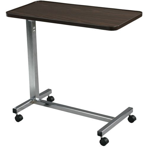 Drive Medical Deluxe Tilt-Top Overbed Table 13003 – Adjustable Tilting Bedside Table