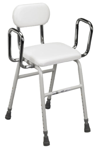 Drive Medical All-Purpose Stool with Adjustable Arms and Padded Seat