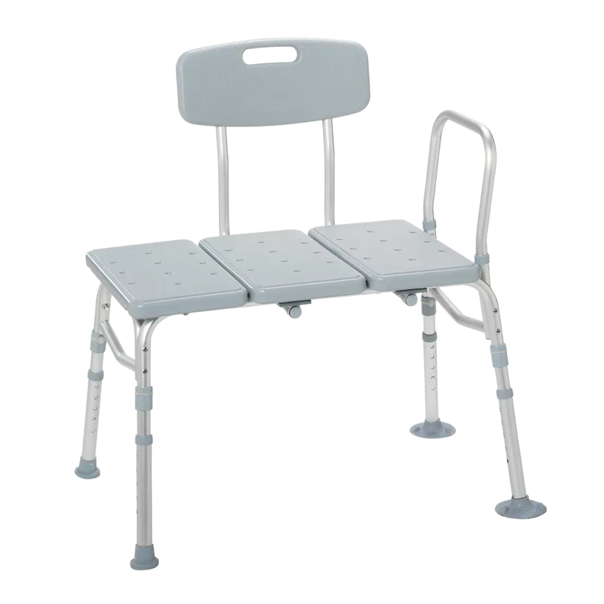 Drive Medical Knock-Down Bariatric Transfer Bench – 500 lb Heavy-Duty Bath Transfer Bench