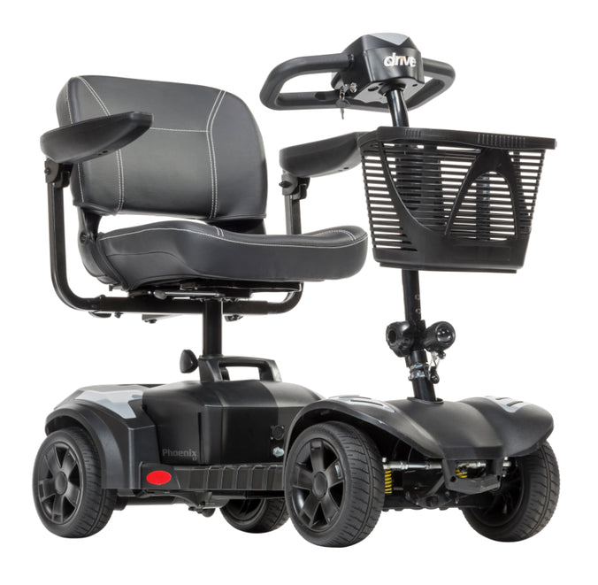 Drive Medical Phoenix LT 4-Wheel Portable Travel Mobility Scooter – 350 lb Capacity