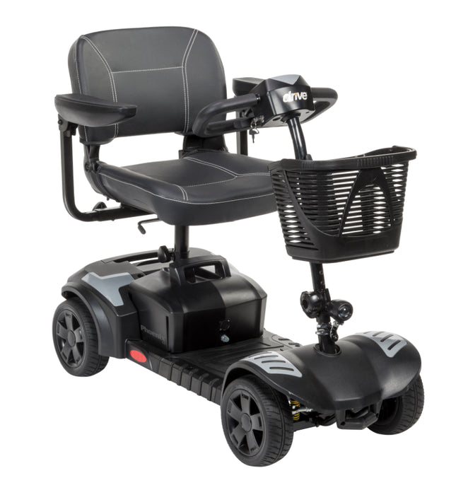 Drive Medical Phoenix LT 4-Wheel Portable Travel Mobility Scooter – 350 lb Capacity