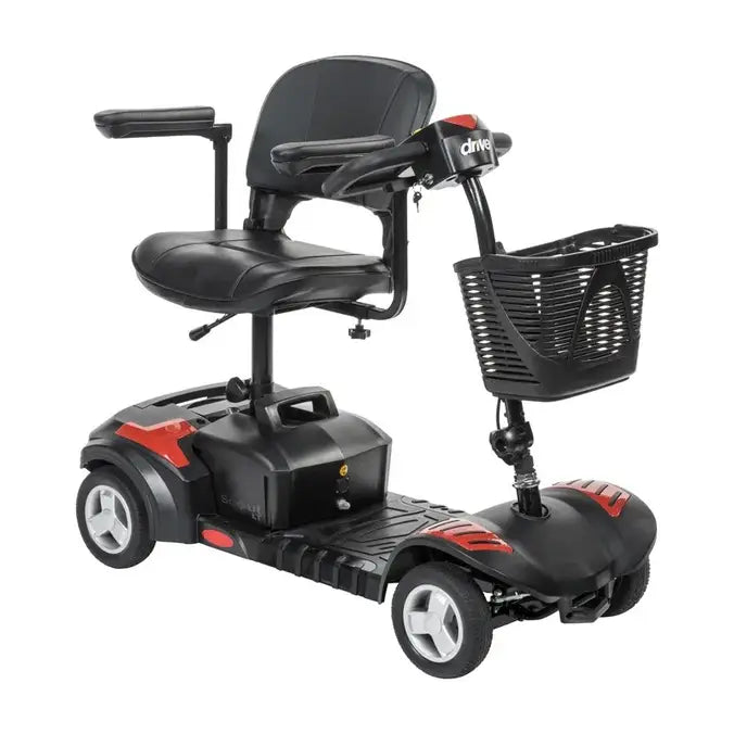 Drive Medical Scout LT 4-Wheel Travel Mobility Scooter – Lightweight 38 lb Heaviest Piece