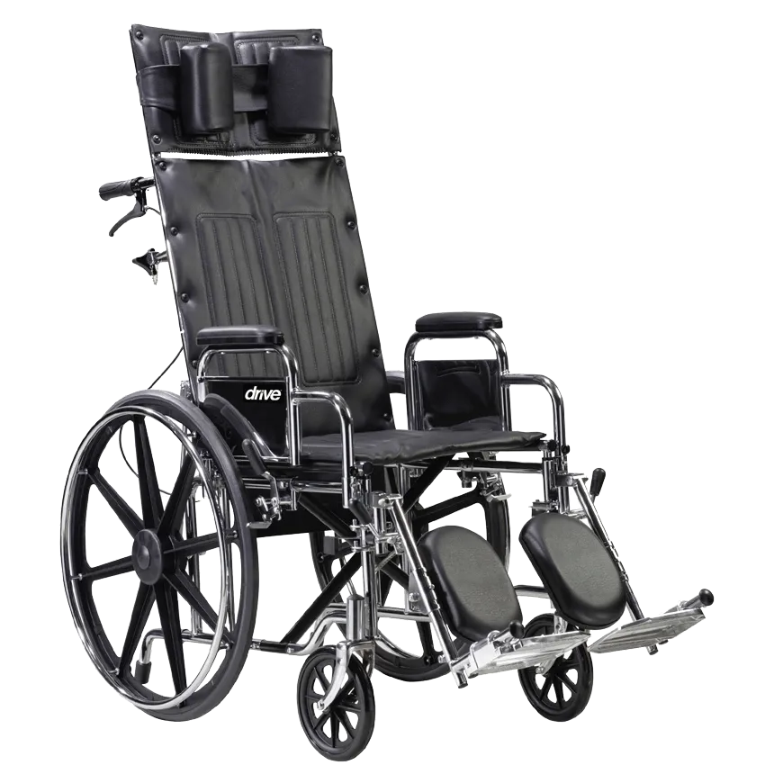 Drive Medical Silver Sport Reclining Wheelchair – Elevating Legrests