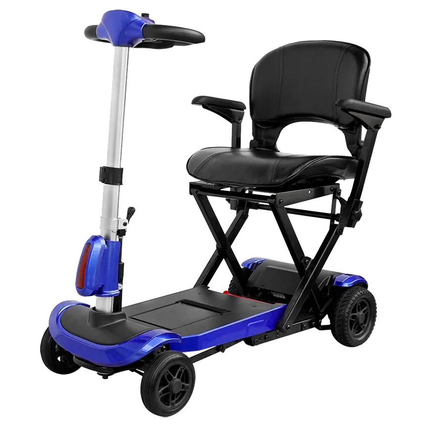 Drive Medical ZooMe Auto-Flex Remote Folding Mobility Scooter – 13 Mile Range