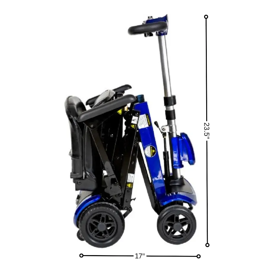Drive Medical ZooMe Auto-Flex Remote Folding Mobility Scooter – 13 Mile Range