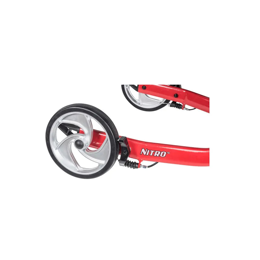 Drive Nitro 3-Wheel Rollator Walker – Euro-Style Lightweight 3 Wheel Rollator