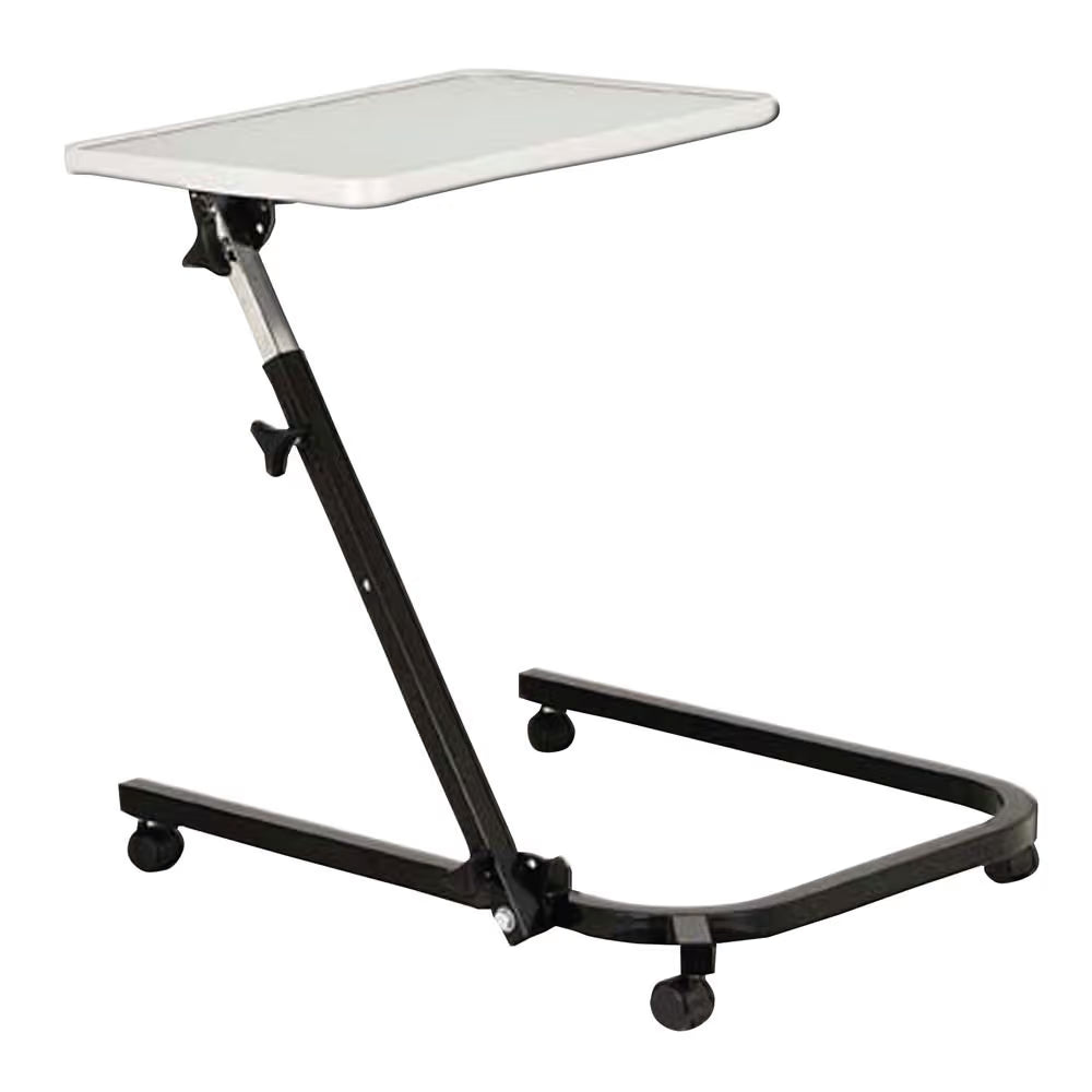 Drive Pivot and Tilt Over Bed Table Adjustable Pivoting Bedside Table with Flat Top
