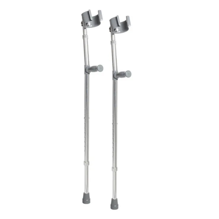 Drive Medical Steel Forearm Crutches – Heavy-Duty Adjustable Loftstrand Crutches