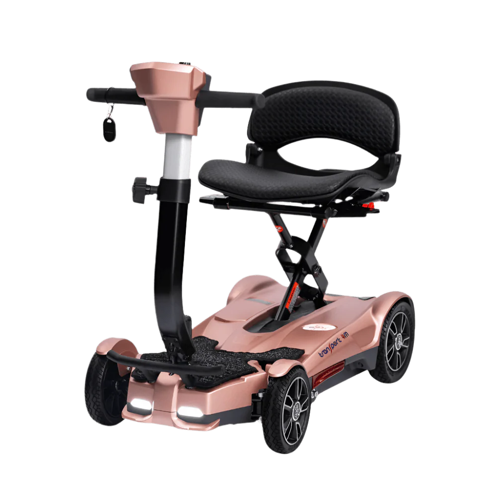 EV Rider Transport 4M S19FM 4-Wheel Manual Folding Travel Scooter – Airline Approved