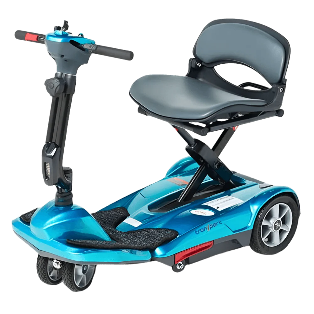 EV Rider Transport EZ Move Folding Travel Mobility Scooter – Lightweight Electric Portable Scooter