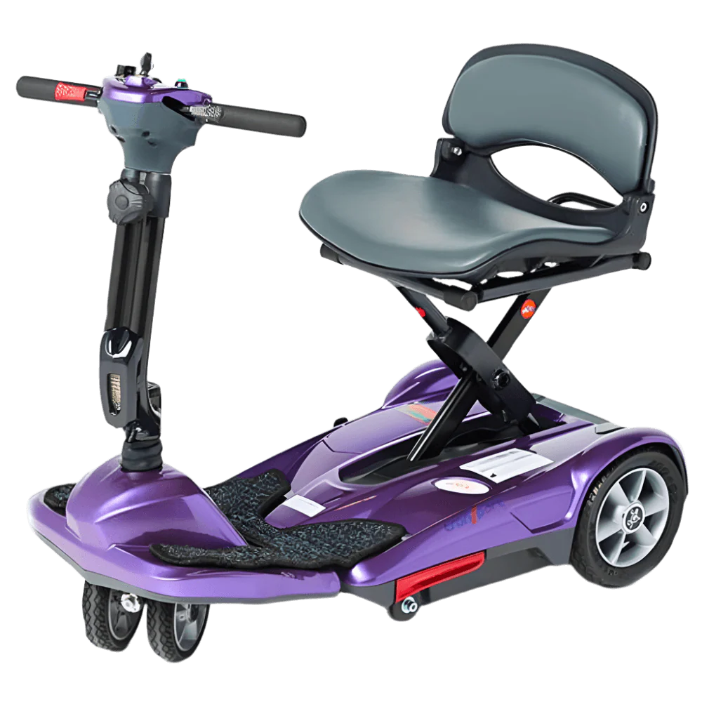 EV Rider Transport EZ Move Folding Travel Mobility Scooter – Lightweight Electric Portable Scooter