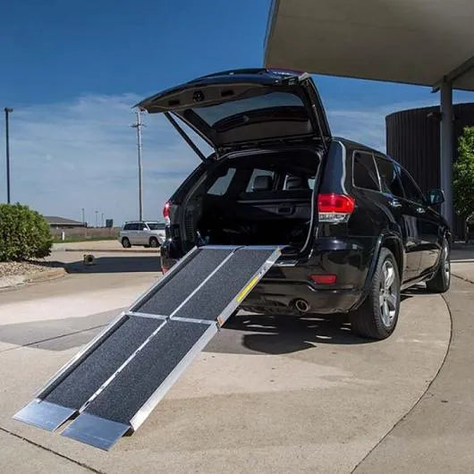 Portable EZ-ACCESS Trifold Wheelchair Ramp for Vans, SUVs, and Mobility Scooters