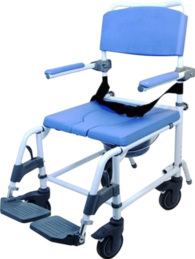 EZee Life, Aluminum Attendant Shower & Commode Chair