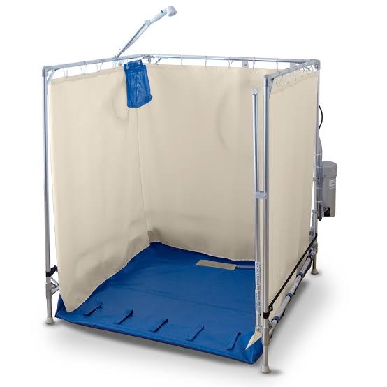 FAWSsit Portable Showers – Super Standard Model (SS4040) Wheelchair Accessible Shower Stall
