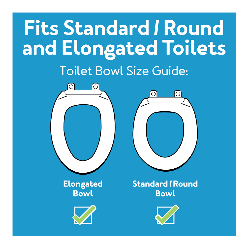 E-Z Lock Raised Toilet Seat 5 Inch Height White 300 lbs. Weight Capacity