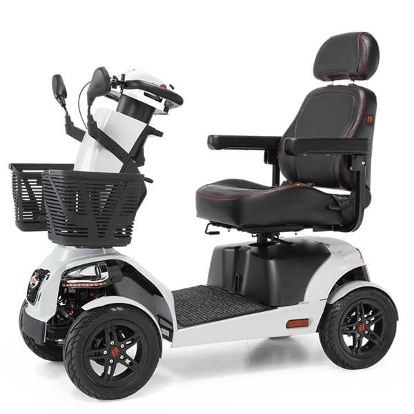 Freerider FR1-4 Heavy Duty 4-Wheel Mobility Scooter – 400 lb, 9.4 MPH, 36 Mile Range