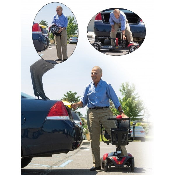 Golden Tech GB107D Buzzaround LT 3-Wheel Power Scooter-Red