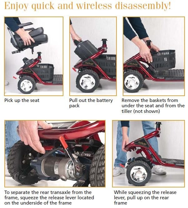 Golden Technologies GL141 LiteRider 4 Wheel Mobility Scooter
