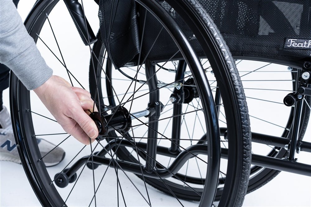 Feather Heavy Duty 22 IN. Extra Wide Featherweight Wheelchair
