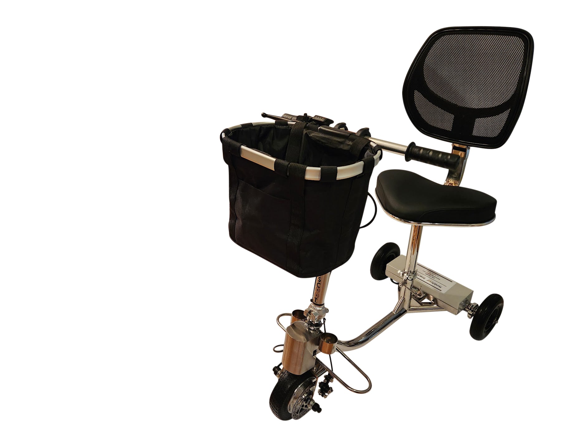 HandyScoot Lightweight Folding Travel Mobility Scooter – 350 lb Capacity