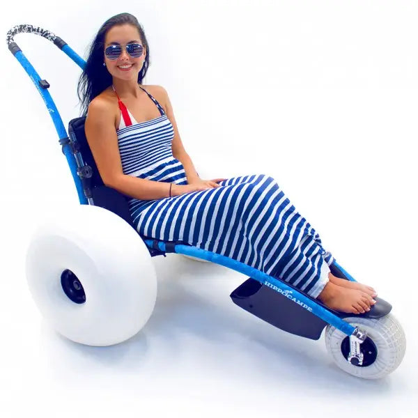 Hippocampe Beach Wheelchair – 37 lb All-Terrain Sand Chair, 286 lb Capacity