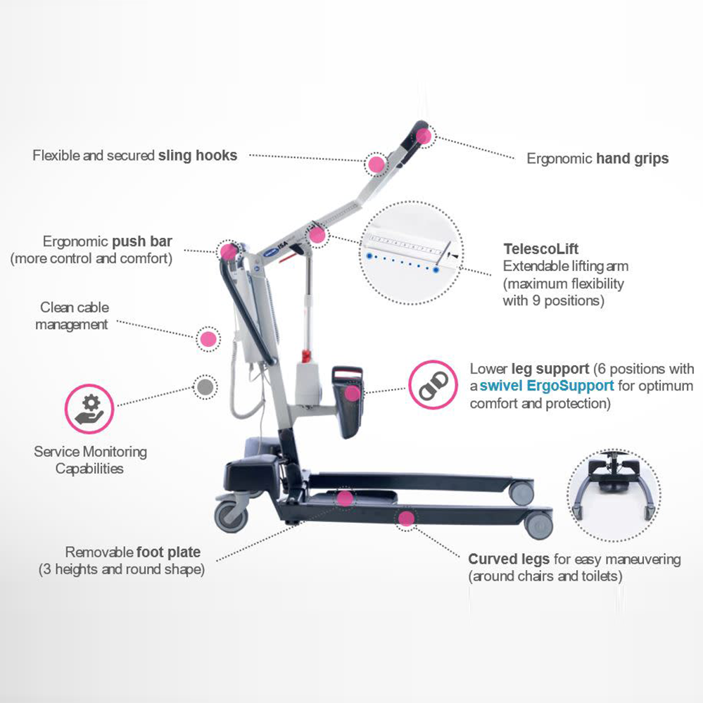 Invacare ISA Premier Series Stand Assist Patient Lift