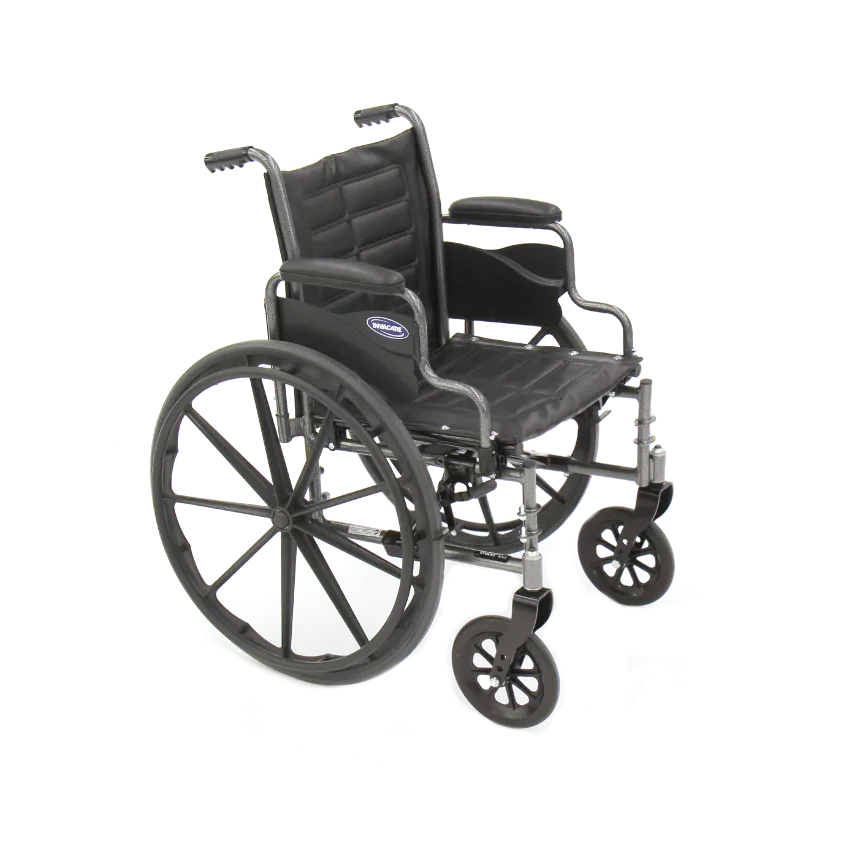 Invacare Tracer EX2 Wheelchair – Dual Axle Folding Standard Wheelchair, 250 lb Capacity