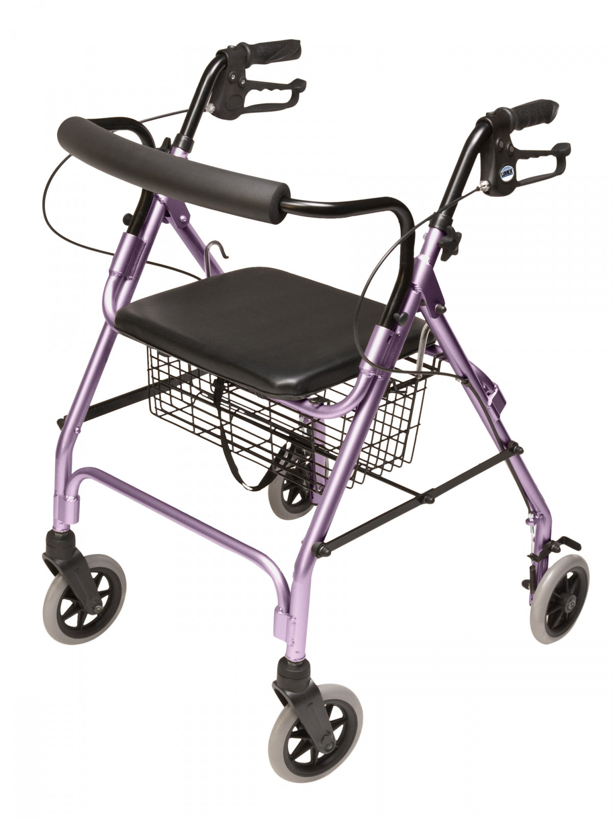 Lumex Walkabout Lite Rollator RJ4300 – Lightweight 4-Wheel Rollator Walker with Seat