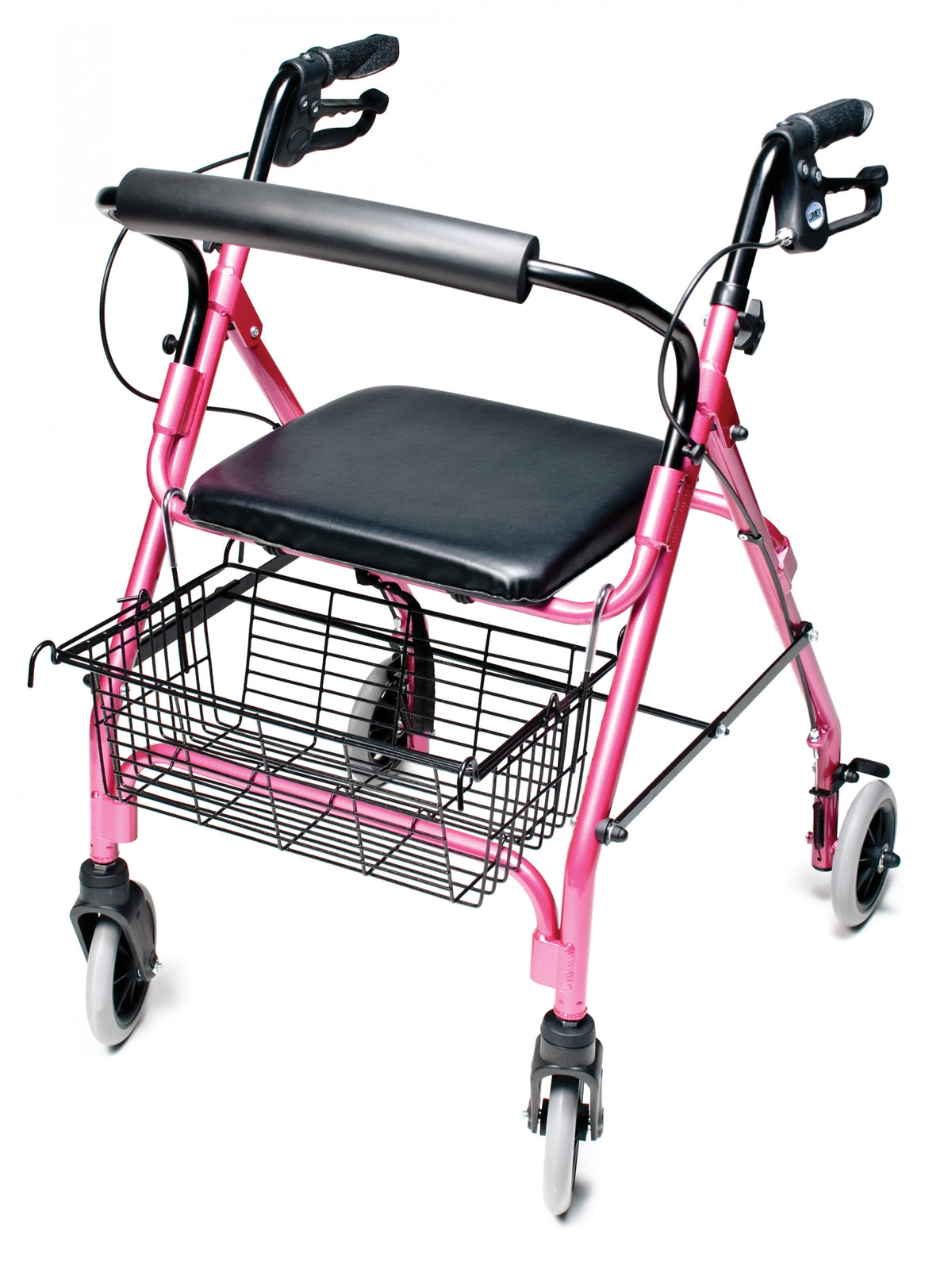 Lumex Walkabout Lite Rollator RJ4300 – Lightweight 4-Wheel Rollator Walker with Seat